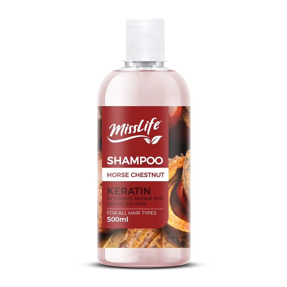 MissLife Horse Chestnut Hair Shampoo 500 ml Cleansing and Hydrating Made in Turkey manufacturer wholesale private label