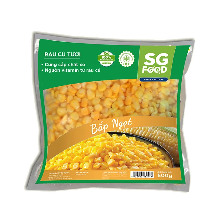 Wholesale Vietnam new crop 100% fresh ingredients sweet corn 500g