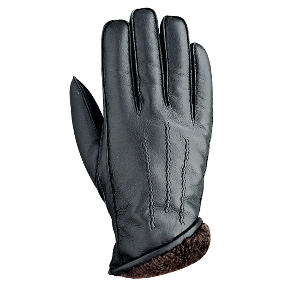 Fashion 100% Genuine Skin winter leather gloves