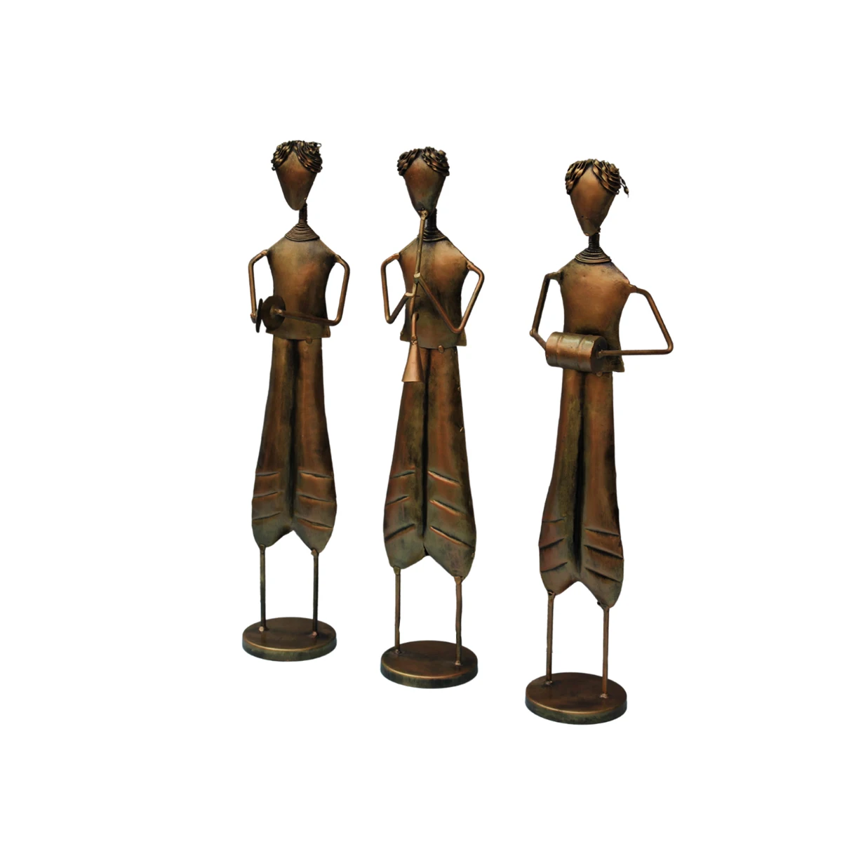 
3 muscian doll Set Newest Amazon Hot Selling Custom Decorative Metal Luxury Party Office Home Table decoration 