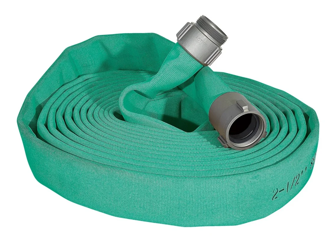 250psi 300psi 400psi Working Pressure Polyester Rubber 15m/25m/30m Length Fire Fighting Irrigation Double Jacket Hose