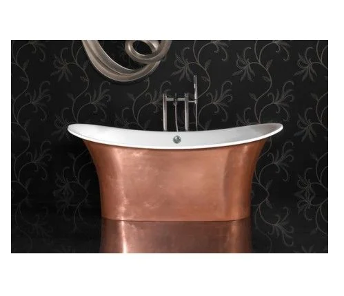 66 Inch Copper Bath Tub Nickel Inside Copper Outside