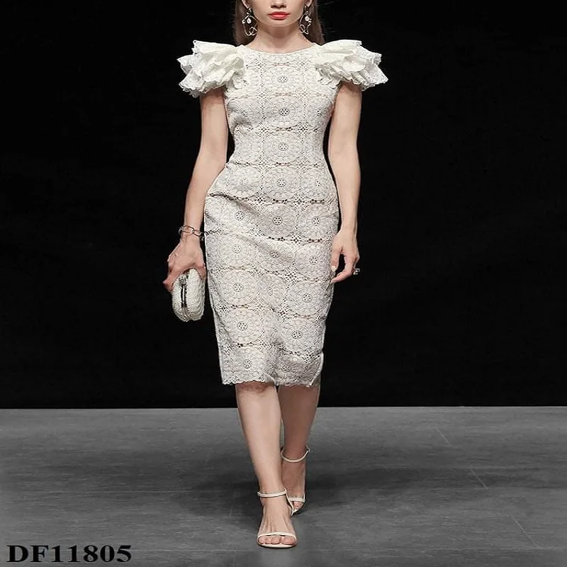 Fairy wings lace white Dress for women