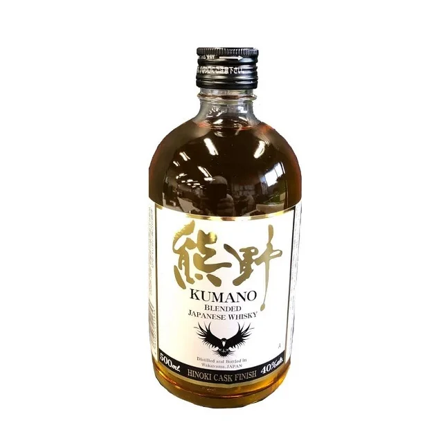 Japanese whisky whisky bottle with white label local alcoholic beverage