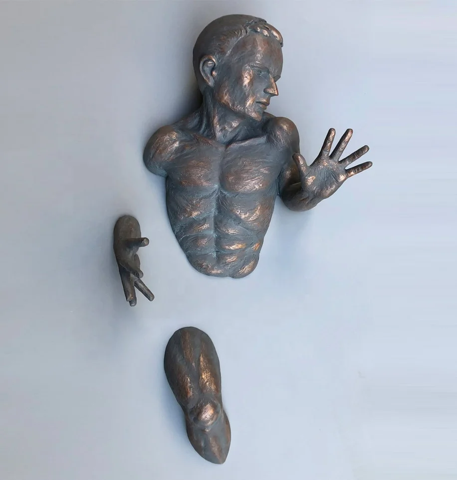 
resin nude man sculptures 