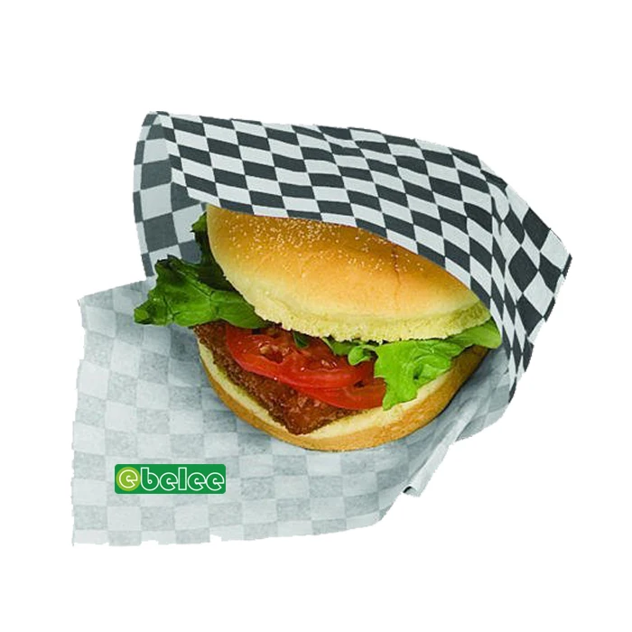 Одноразовая Восковая бумага для бургеров-сэндвичей
