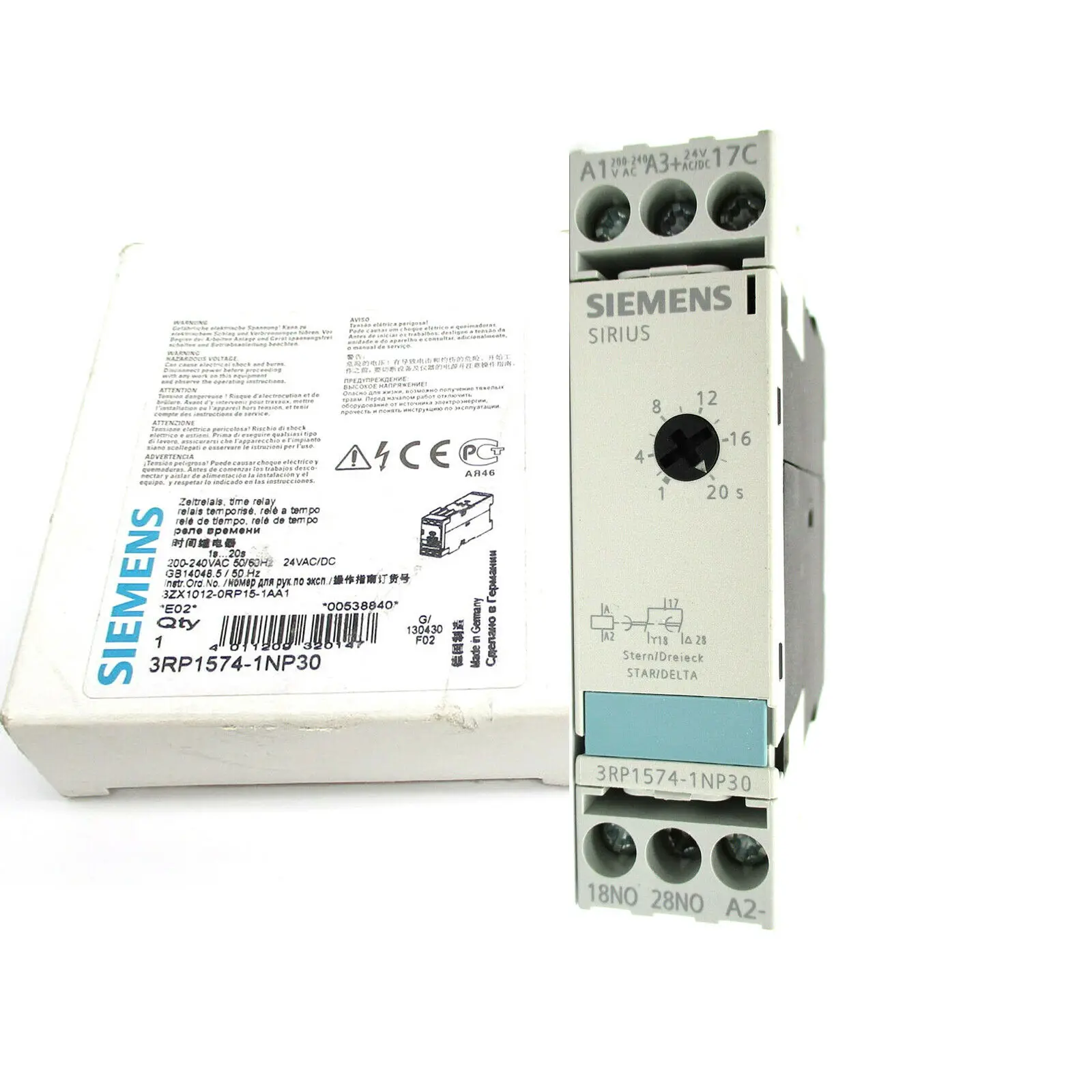 Siemens Timing Relay Electronic Phased-out 3RP1574-1NP30 In Stock