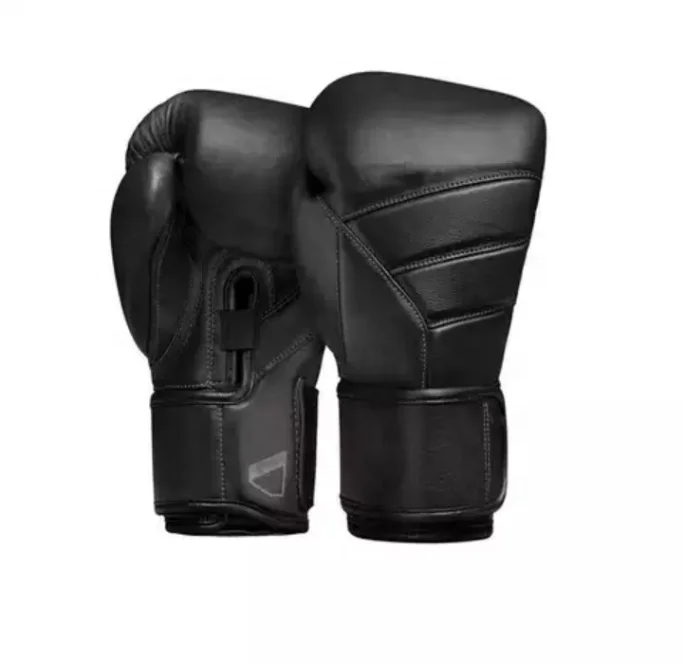 Custom Made 12 oz/16 oz/20 oz Boxing Glove, Black Leather Professional Boxing Gloves For Home Gym Boxing Fitness