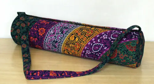 New Indian Traditional Mandala Flower Yoga Mat Carrier Bag Mandala Large Bags With Shoulder Strap  Good Quality Product Yoga Bag