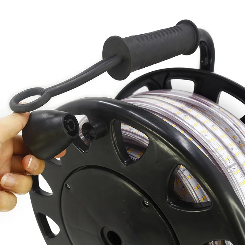 10m/lot 220V Led 2835 SMD Led Strip Rope Light 180leds/m Waterproof LED Strip High Voltage Flexible Led Strip With Plug