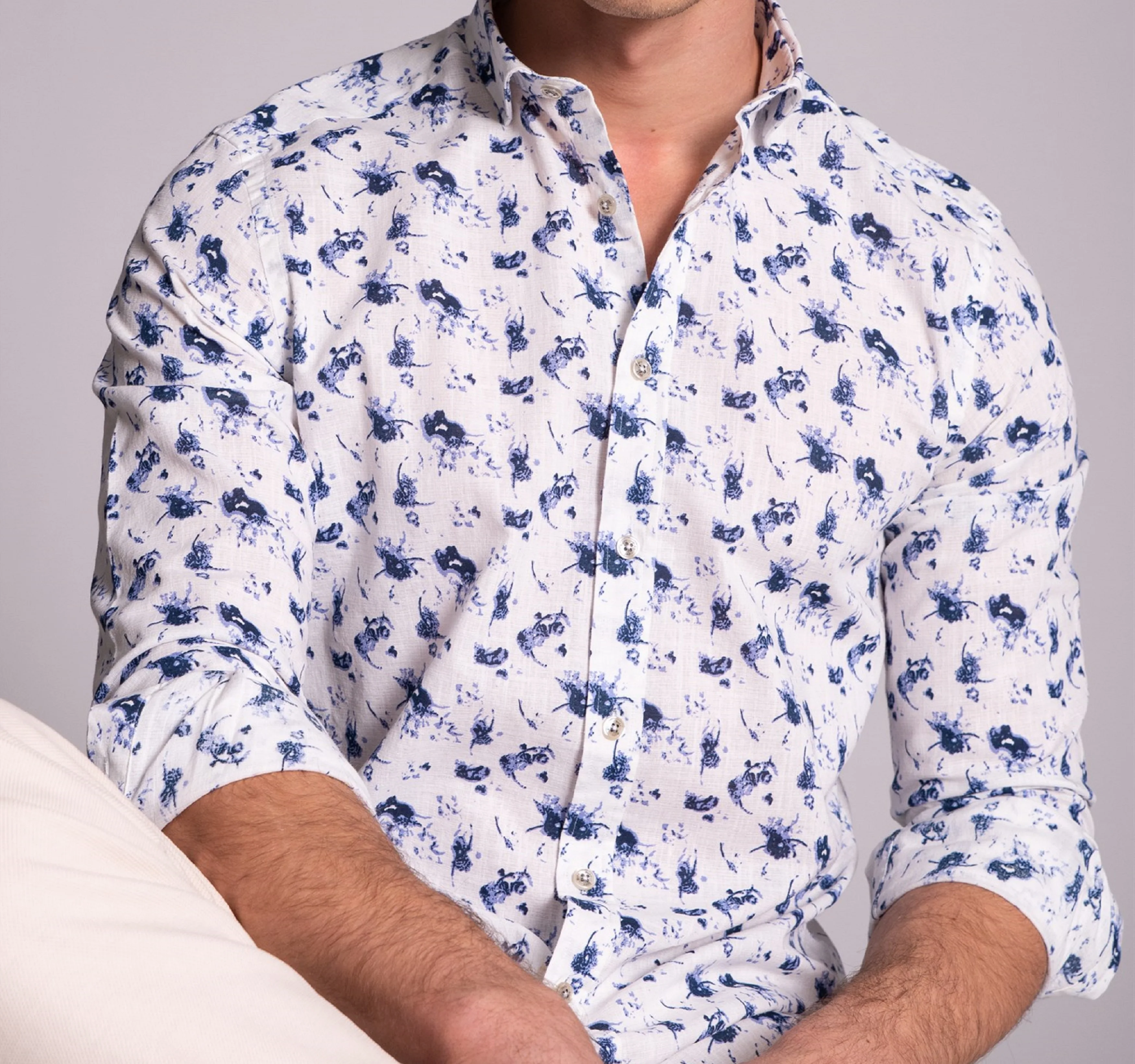 Элегантные мужские деловые рубашки 2021 с узором для жениха высококачественное классическое мужское платье из 100 хлопка