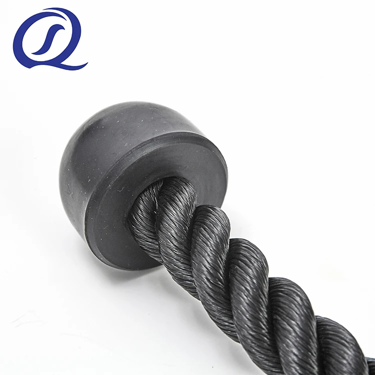 Hot Sale Gym Machine Accessory Nylon Double Grip Tricep Rope