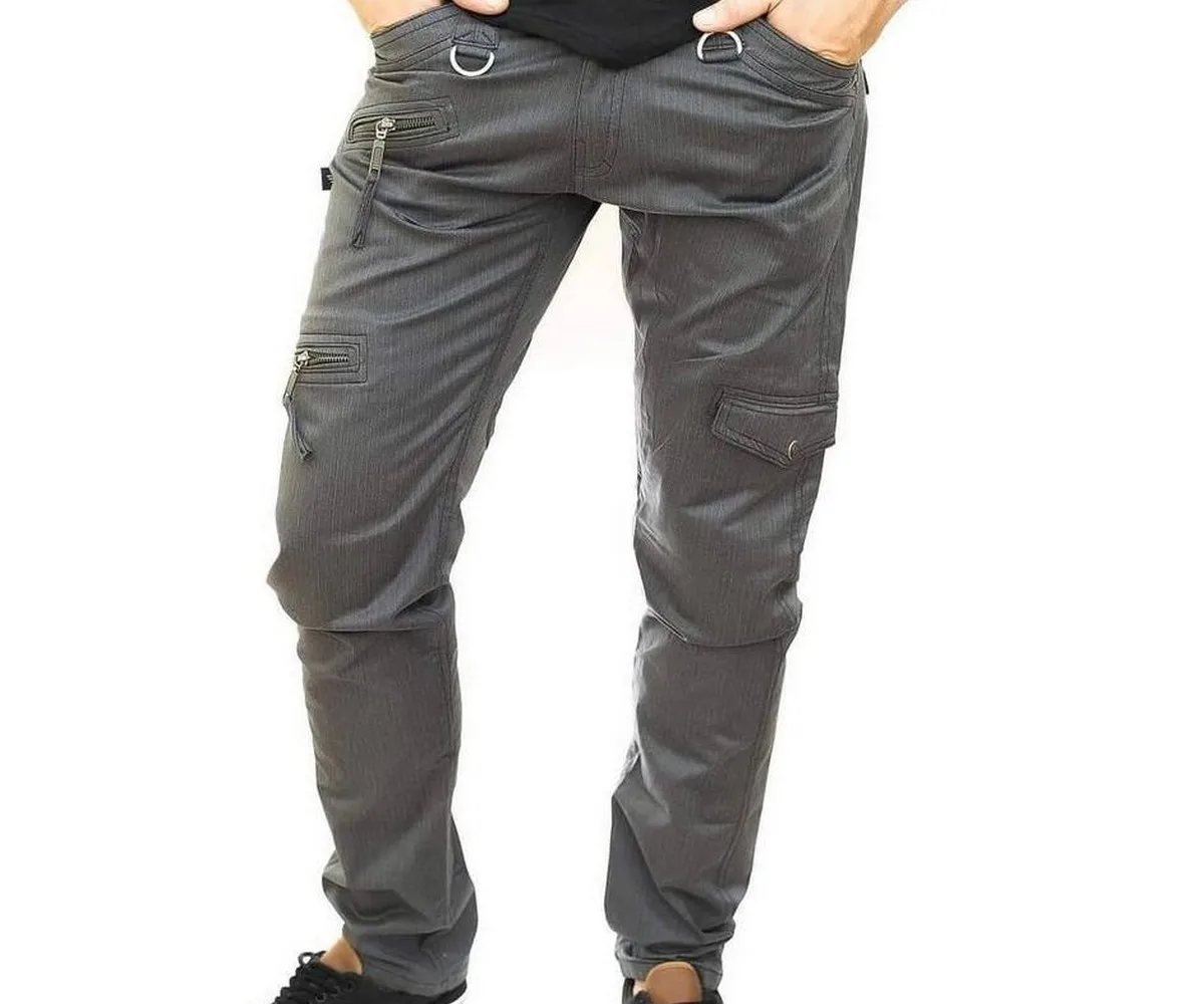 Hippie long cargo 100% cotton stretchy friendly Fabrics Men Skinny Pants for  wear daily life Adventure