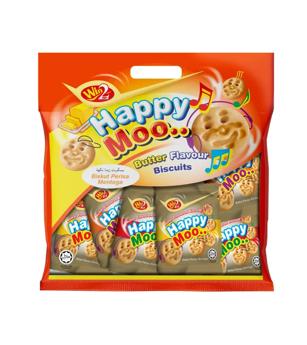 Хрустящее печенье со вкусом масла Happy Moo 120 г