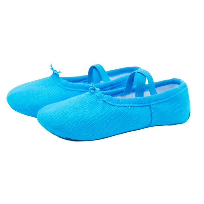 Wholesale High Quality OEM Custom Ballet Foldable Disposable Dance Shoes Cheap Girls Stretch Canvas Dance Ballet Shoes for Women