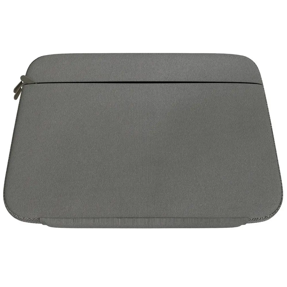 
Gray Neoprene and Lycra Dust Cover Sleeve Bag with Front Accessory Pocket for 13 inch MacBook and Laptops 