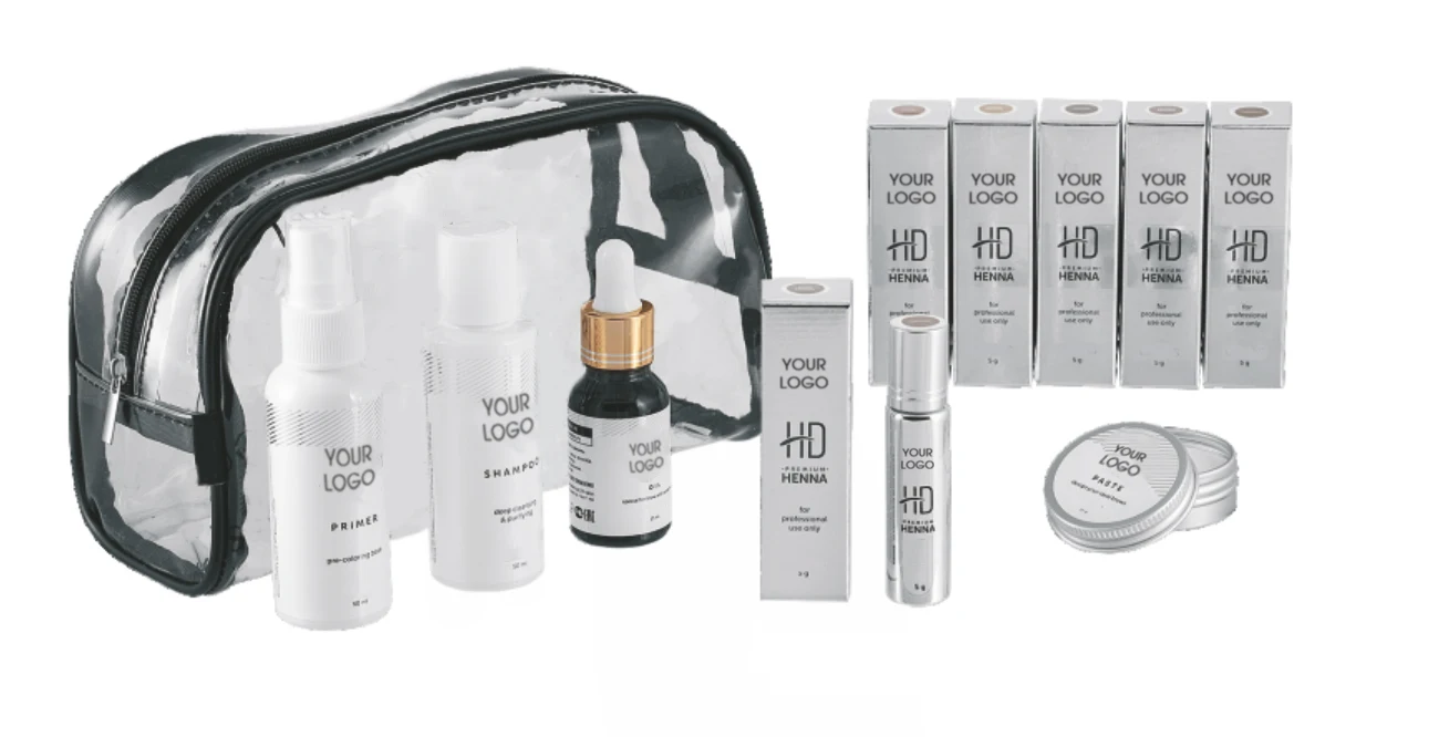 Premium Henna Brow Kit Brow Henna Powder Brow Tint Private Label