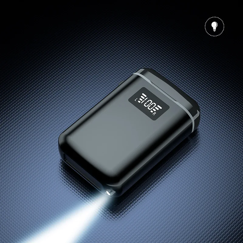 Оптом IP7 водонепроницаемые tws bluetooth Беспроводные наушники с внешним аккумулятором 4800 мАч