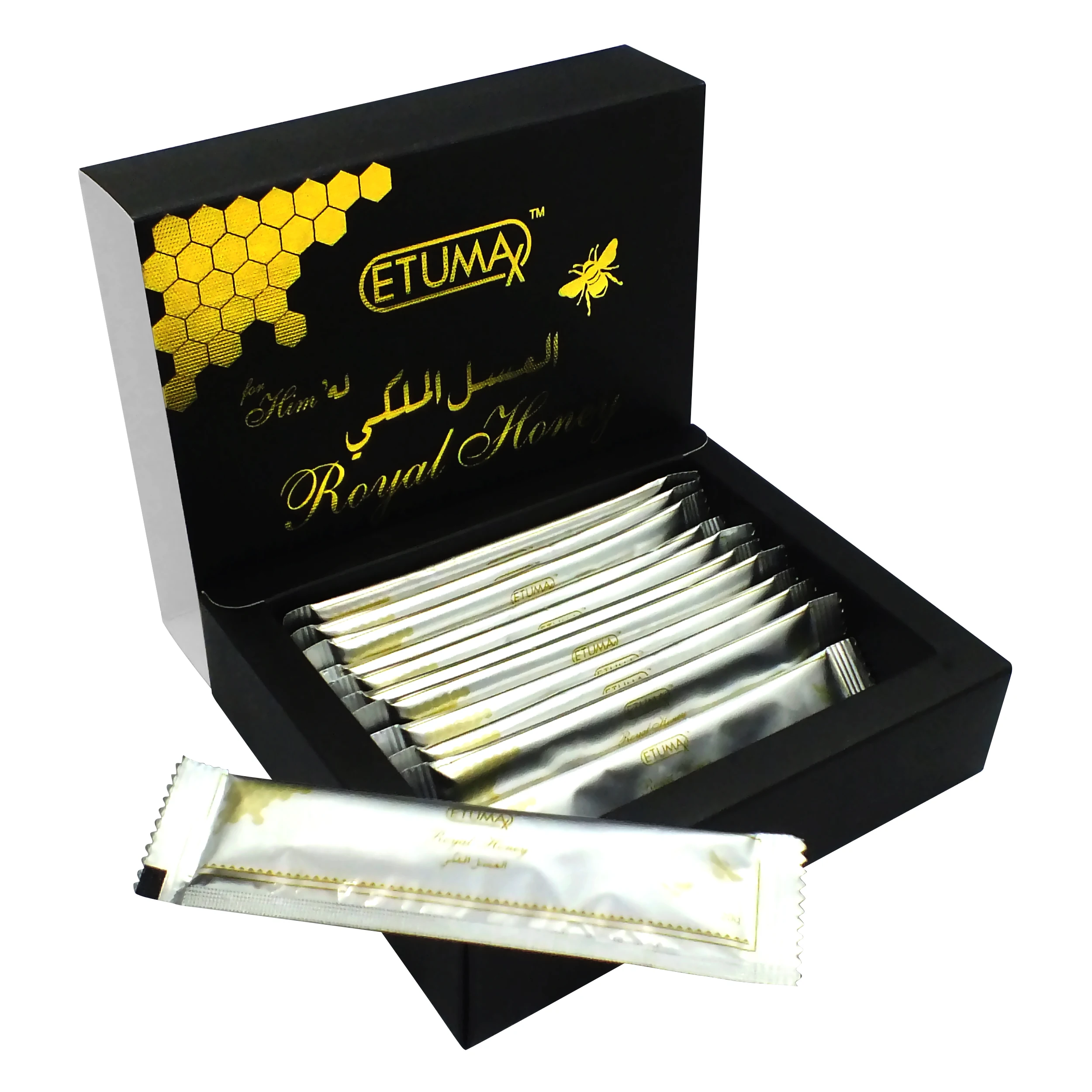 Low MOQ Honey Sachets Enhances Nutrient Absorption and Metabolism Improve Men Performance Wholesale Honey