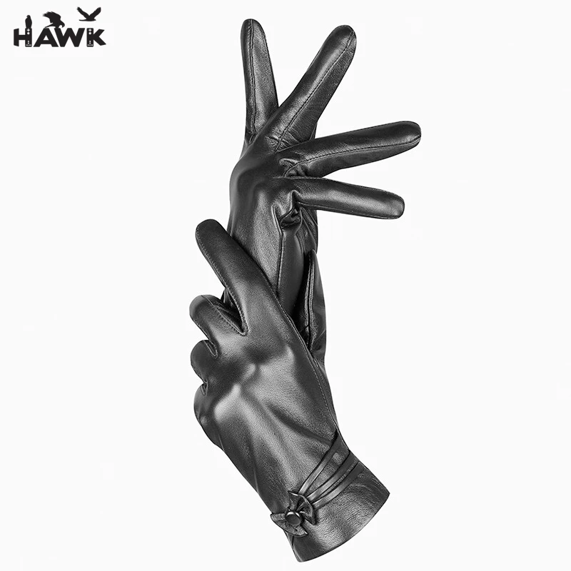 New Design Winter Fashion Dressing Touch Screen Genuine Leather Gloves From Pakistan Latest Customized Design