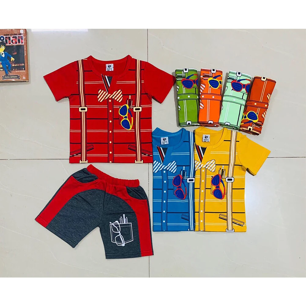 2021 Children Clothing Summer  Boys Clothes Set Outfits Kids Clothes Toddler Suit For Boys Clothing Sets
