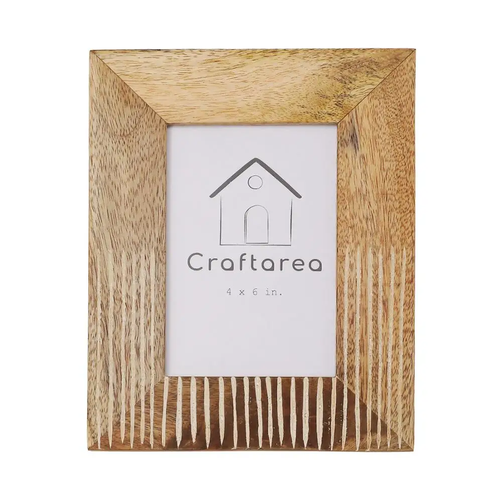 Wooden Table Top Picture Photo Frame for Room Decoration 4x6 inches Hand Crafted Photo Frames Gift Item Wooden Picture Frame