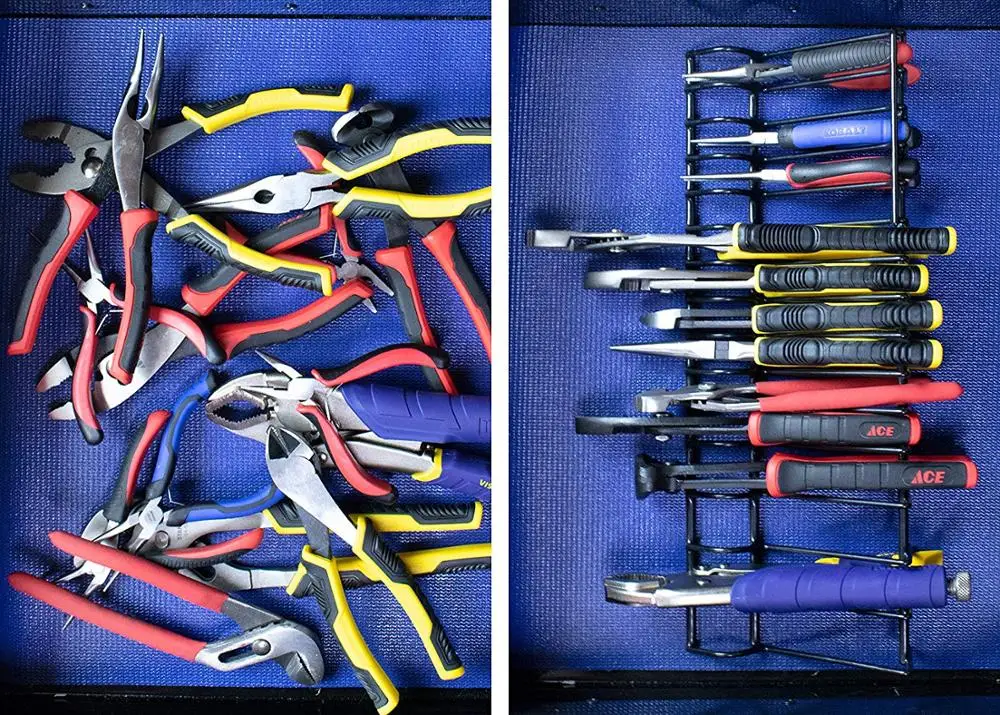 Tool organizer rack/ plier organizer rack/ garage garden tool metal wire organizer