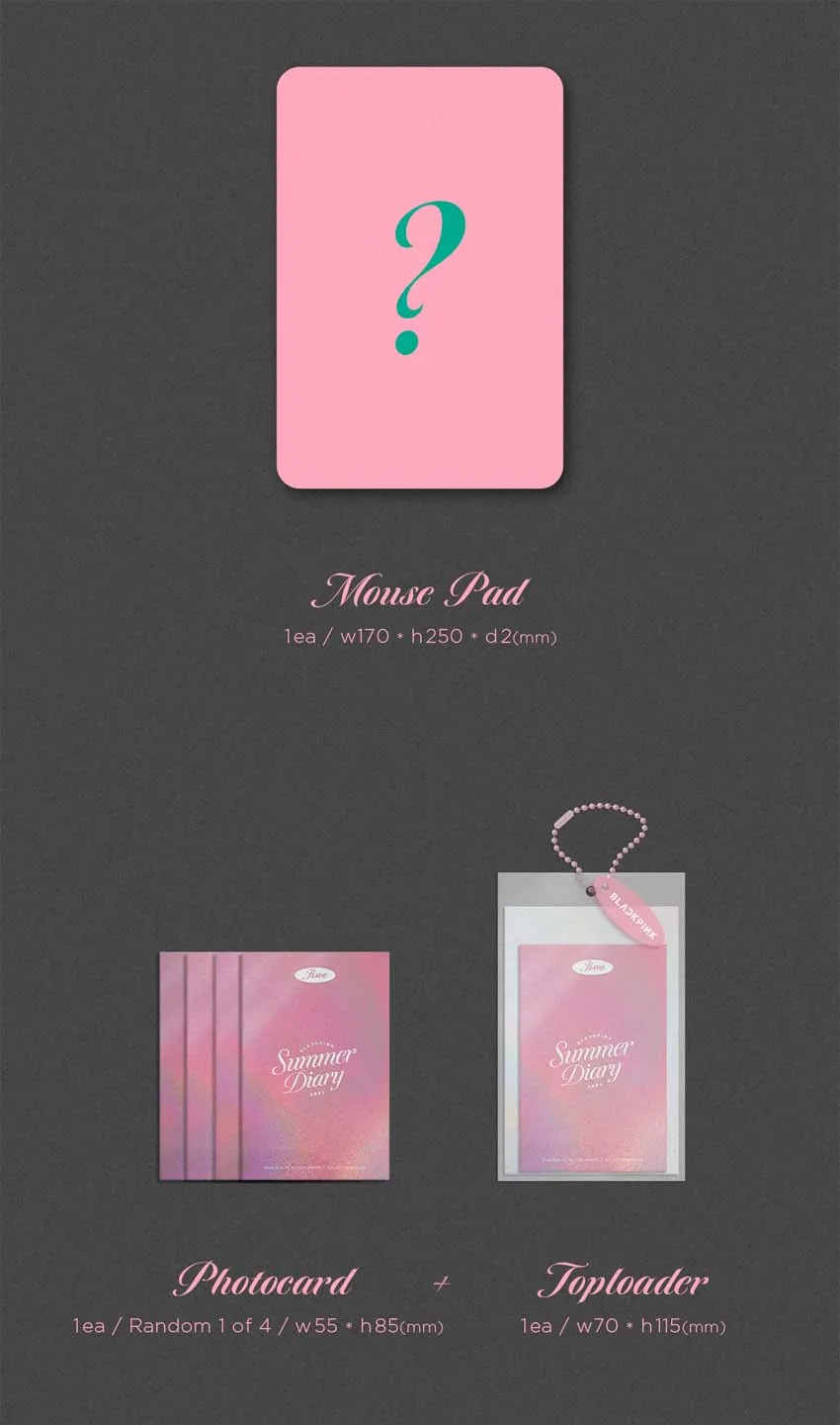 [Официальный Kpop] Черный Розовый-летний дневник 2021 года перед заказом