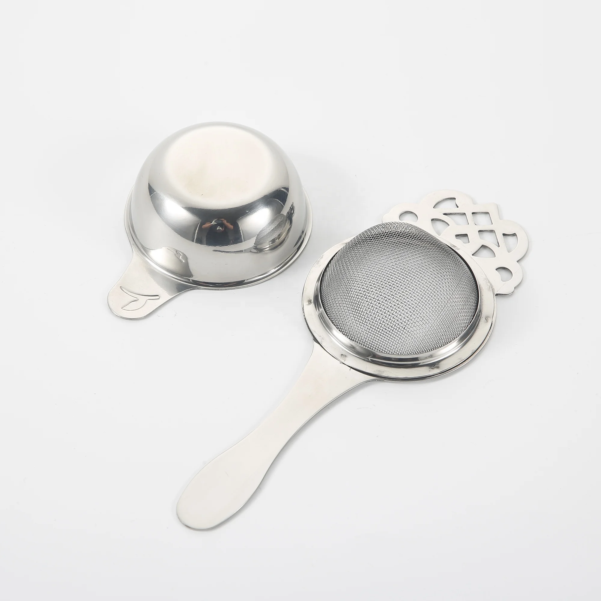 Incredible 304 Stainless Steel Mesh Tea Strainer with Drip Cup for Loose Tea Straining