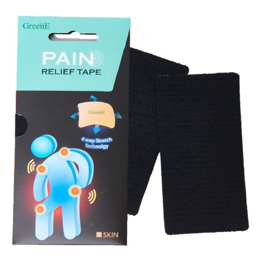
 Мягкая акупунктурная обезболивающая лента GreenE 2 шт. (BLK) для спортсменов  