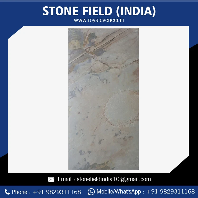 Современный внешний вид для интерьера высококачественная Натуральная отделка индийский осенний каменный шпон