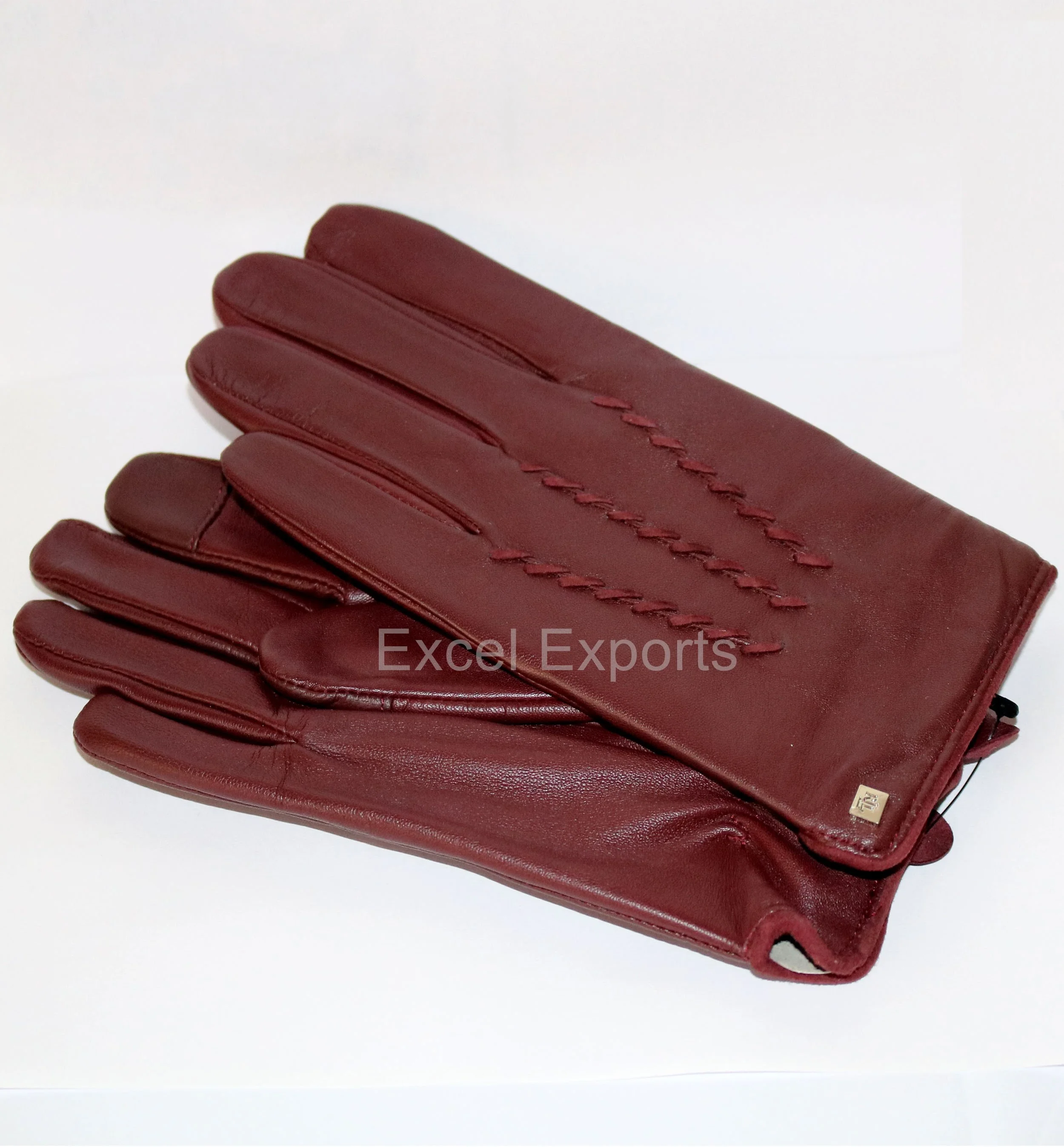 High quality heavy duty Men Leather hand Gloves - Black