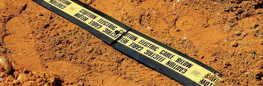 underground warning tape/cable protection tiles/cable protection covers