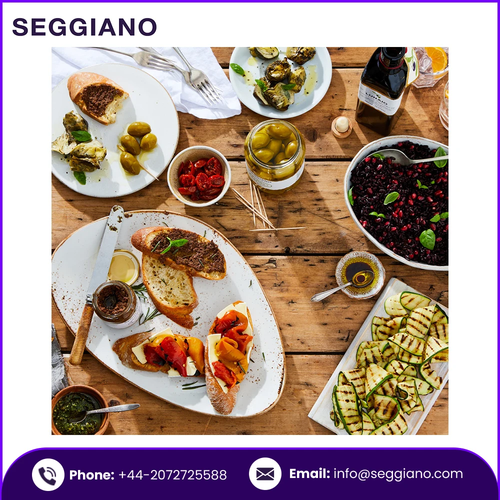 Хорошего качества свежий Seggiano Смешанный Овощной антипригарный 500 г жареные артишоки перец и боретан