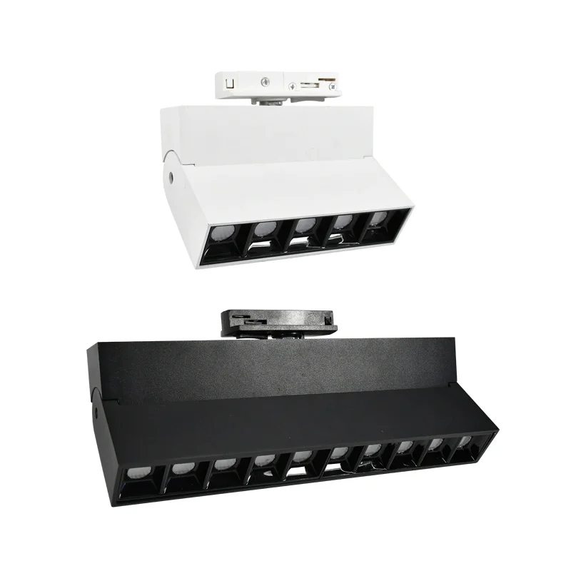 High Output LED Adapter Combined Square LED Linear Track Light  12W For Fashion Store