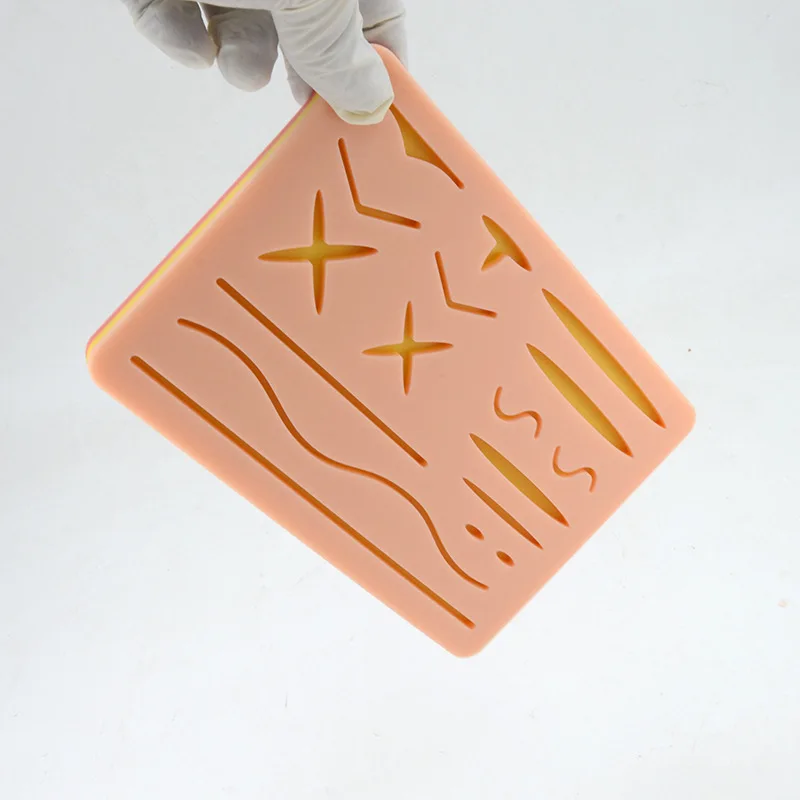 Medical Skin Training Model Artificial Skin Suture Practice Silicone Suture Pad Practice Kit