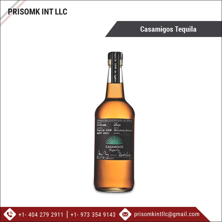 Agave Flavored 43% Alcohol Content Alcoholic Beverage Casamigos Tequila 700ml Bottle for Wholesale Purchase
