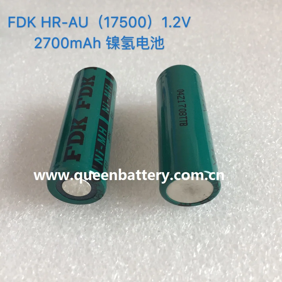 FDK 17500 a HR-AU 1.2V Ni-MH Battery Cell 2700mAh for Toys Energy Storage Consumer Electronics Electric Vehicles Boats