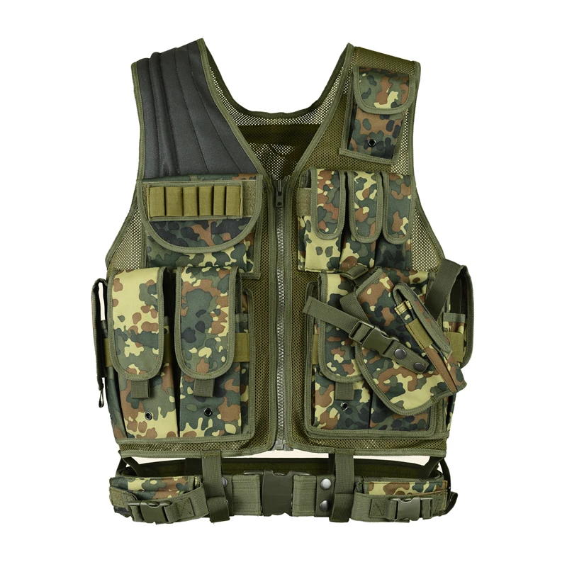 
Wholesale Fashion Army Military Conditioning Chest Pack Combat Paint Ball Vest / Training Military Army Paint Ball Vest 