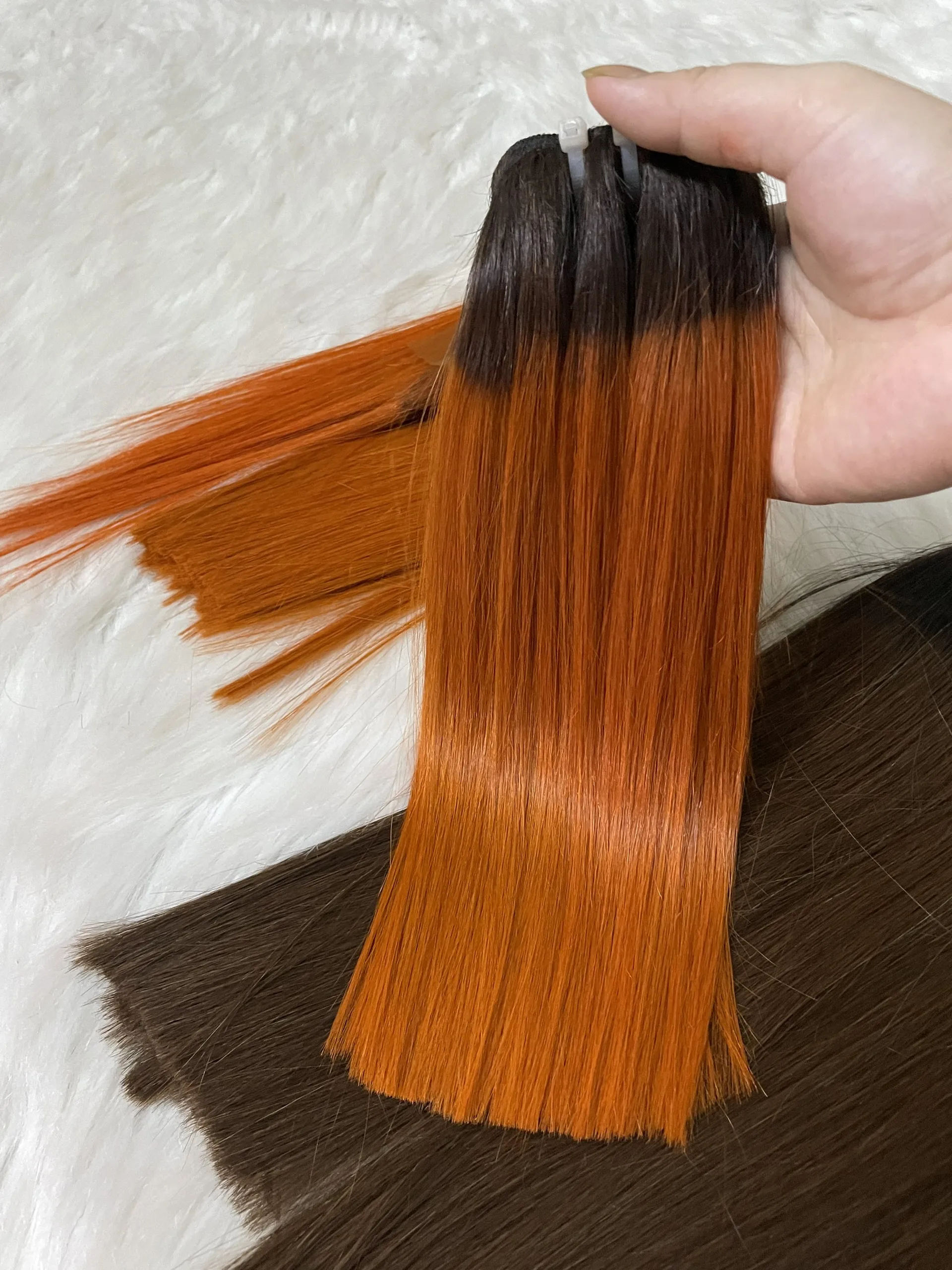 6 октября 2021 года прямые человеческие волосы с застежкой 100% натуральные двойные