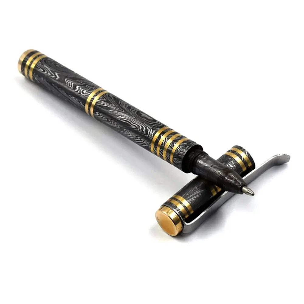 Beautiful design metal pen with custom logo carbon steel pen in cheap price