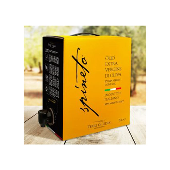 Best Quality 100% Pure Extra Virgin Olive Oil Bag in box Spineto 5 L