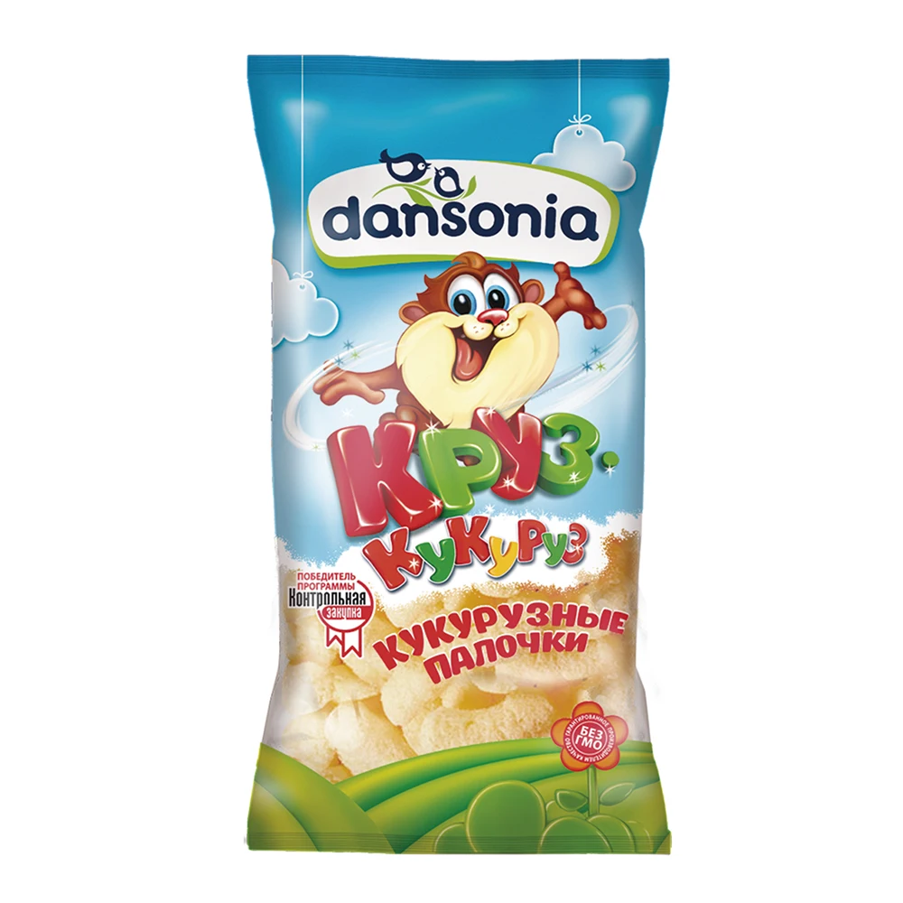 Оптовая продажа, кукурузные палочки «Dansonia», 250 г, палочки для воздушной кукурузы, закуска от производителя