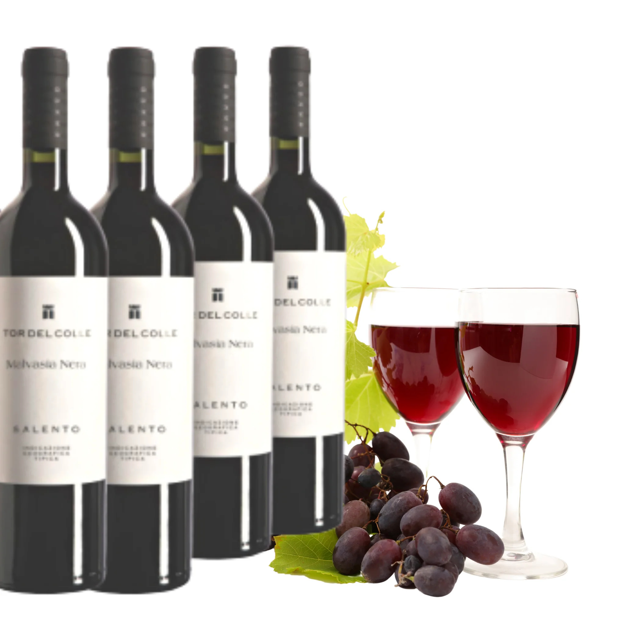 Italian Red Wine - Malvasia Nera Salento IGT Tor del Colle - Red wine bottles for sale 750 ml alcohol 14.5% for export