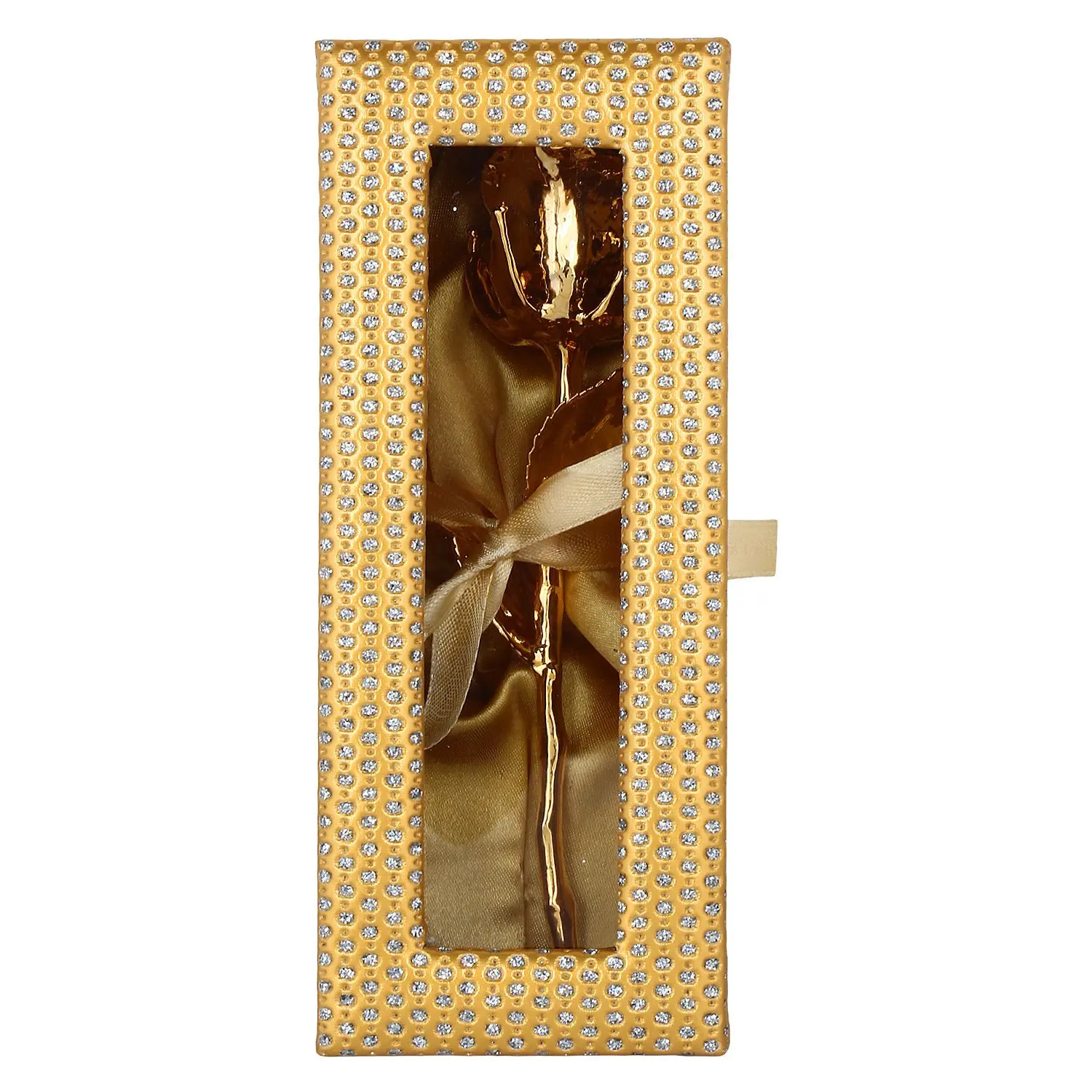 Hot selling Trendy 24K Gold Dipped Real Rose with beautiful Gift Box 6 Inches, Forever Flower,best Romantic Gifts for Women