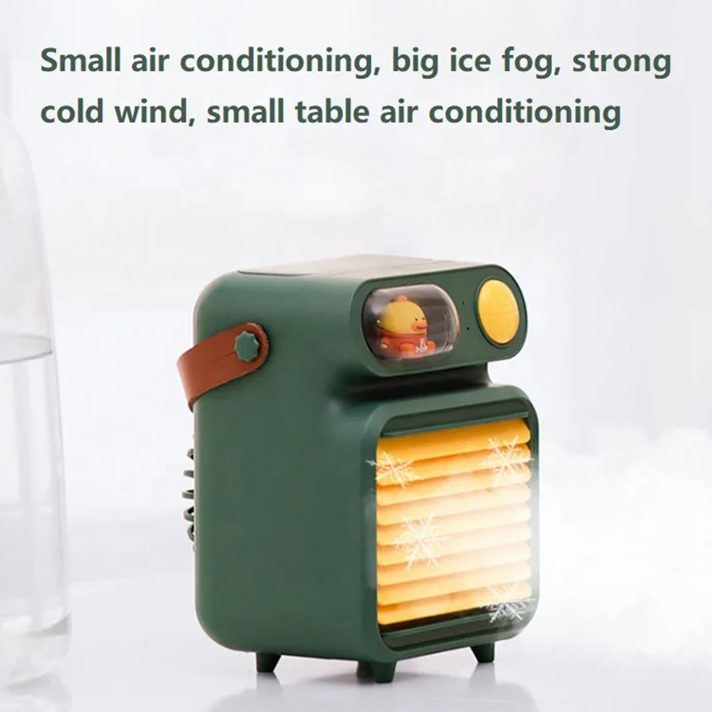 2021 Mini Portable Rechargeable Air Conditional Fan Table Usb Electric Cooler Water Fan