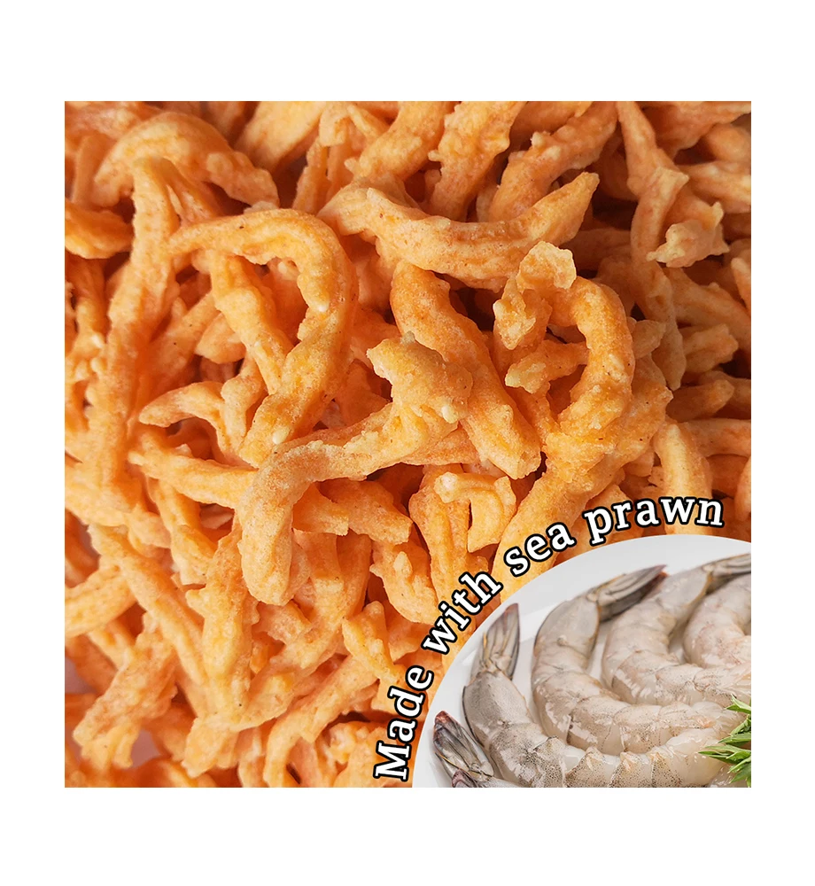 
The Exporter Prawn Muruku Custom Brand Wholesale OEM Healthy Seafood Prawn Shrimp Snack Crispy Cracker Muruku From Malaysia 