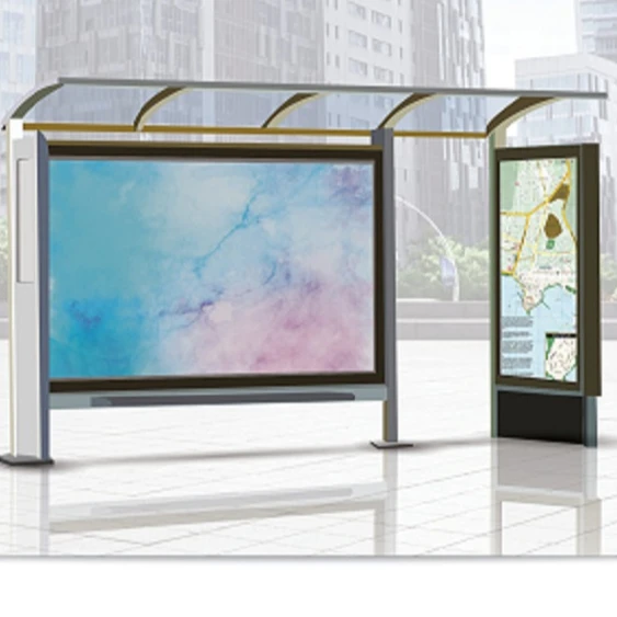 
Wall Panel Bus Shelter / Advertisement Bus Stop with MUPI 