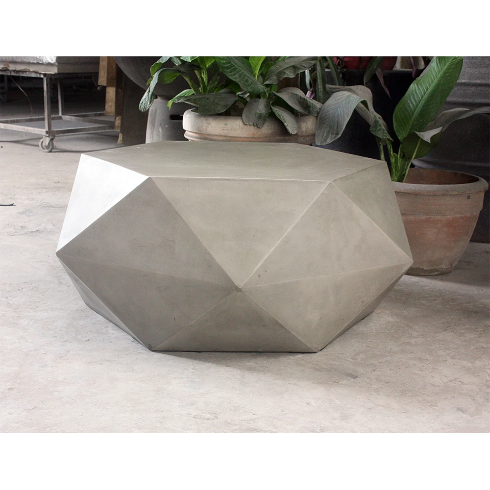 Фабрика по производству высококачественных легких Бетонных геометрических журнальных столиков конкурентоспособным ценам с вьетнамской фабрики