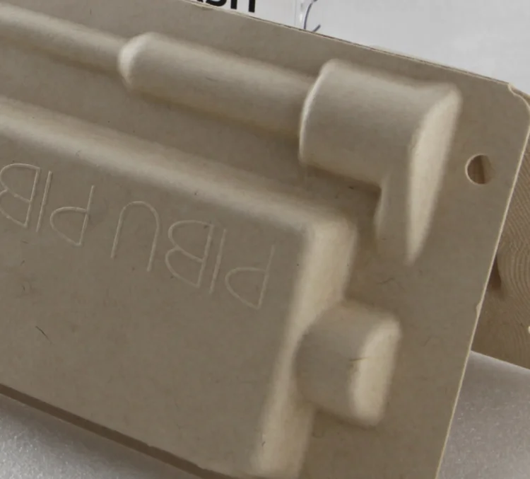 Экологически чистая косметическая упаковка прессованная целлюлозная формованные волоконные